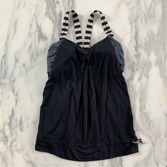 LULULEMON Rest Less Run Tank With Built In Bra • Sz 8 - Picture 6 of 10